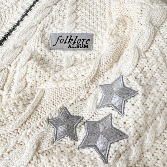 TAYLOR SWIFT FOLKLORE ALBUM CARDIGAN CABLE OG ARTIST CLASSIC COLLECTIBLE XL 2XL - Picture 7 of 7